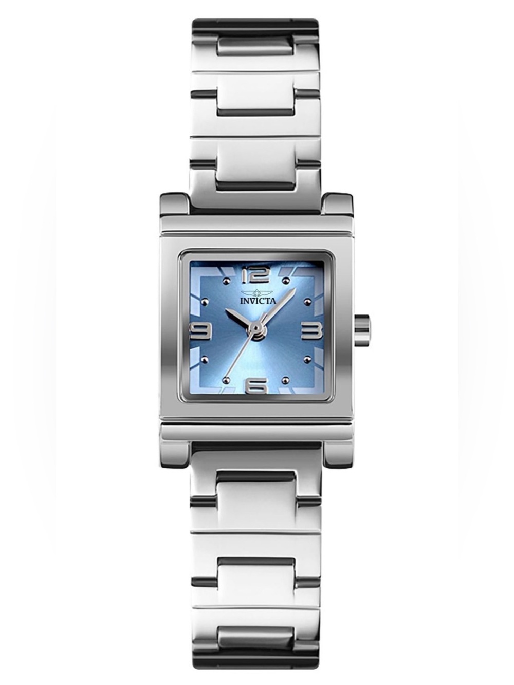 Invicta Angel Lady - 21mm, Silver Tone Case, Blue Metal Dial
